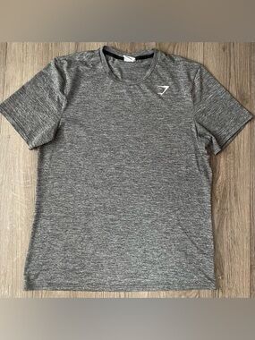 Gymshark Men's Heather Gray Short Sleeve Performance Tee